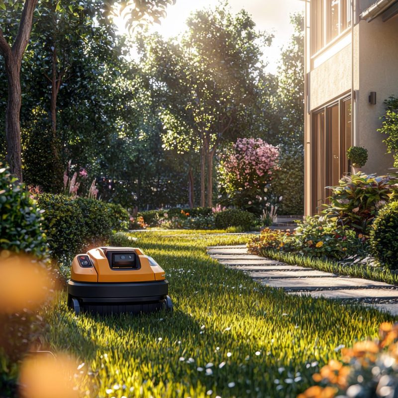 eA pruning robot trimming a shrub in the garden of a beautiful house. Realistic. Maximum quality and detail --ar 9:16 --quality 2 --style raw --stylize 300 --v 6.1 Job ID: 8700638e-67ae-47d1-be3e-ab3eddecec2e